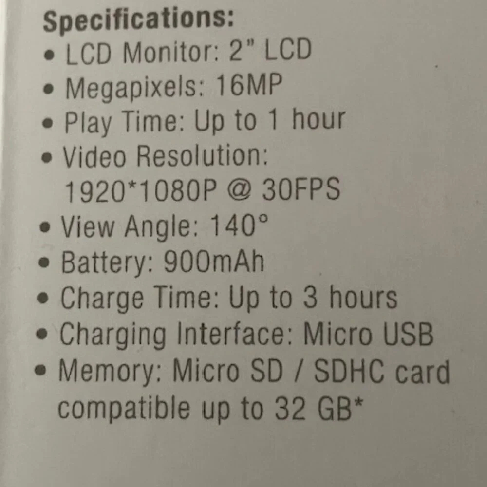 HD 1080p action camera
